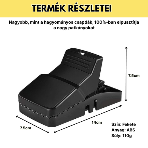 BestSeller™ – Patkányprés-Csapda – Masszív És Nagy Teherbírású Csapda