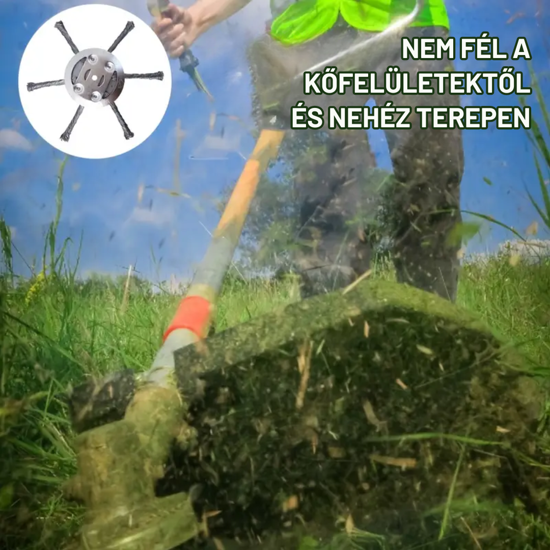Fűnyírófej 6 rozsdamentes acél pengével