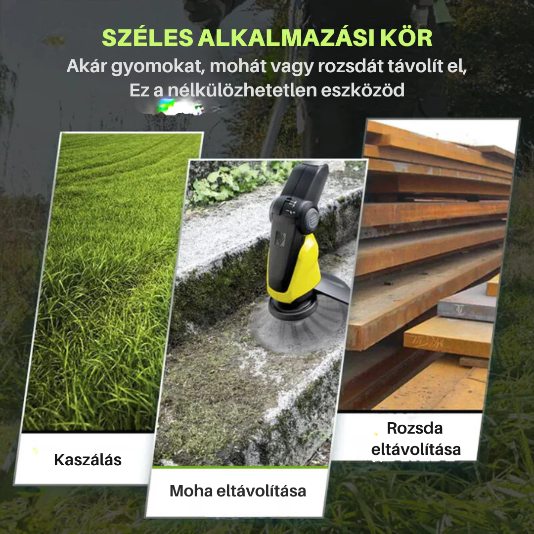 Fűnyírófej 6 rozsdamentes acél pengével