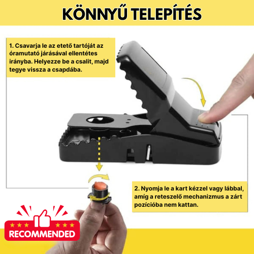 BestSeller™ – Patkányprés-Csapda – Masszív És Nagy Teherbírású Csapda