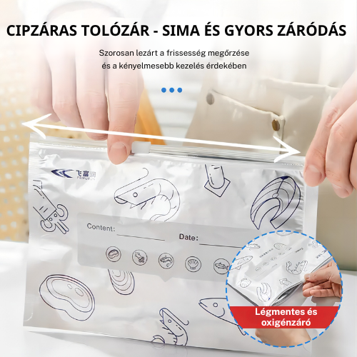 Prémium alumínium élelmiszertasak csomag frissentartáshoz és nedvességvédelemhez