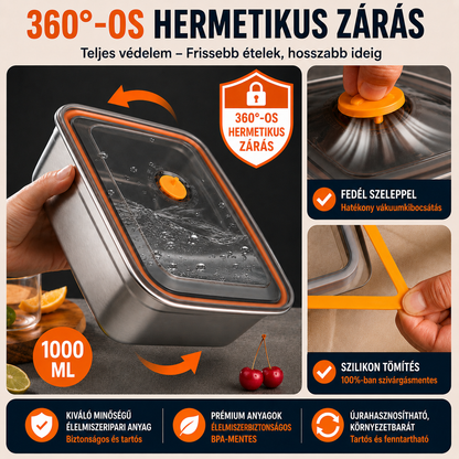⚜️(SZUPER KEDVEZMÉNY) Antibakteriális 316 rozsdamentes acél ételtároló