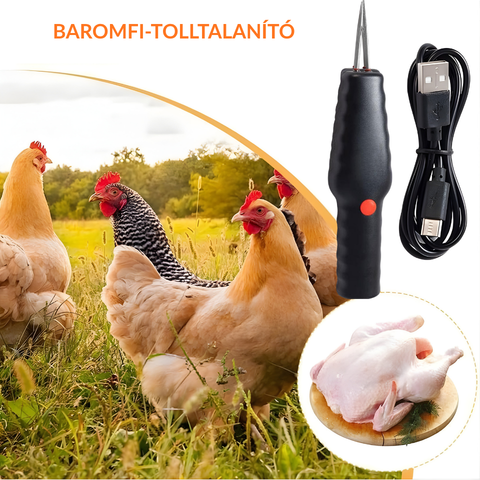 Hordozható baromfi-tolltalanító – néhány perc alatt eltávolítja az összes tollat