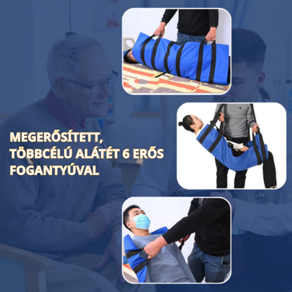 Betegmozgató alátét 6 megerősített fogantyúval, többfunkciós orvosi ágybetét idősek számára