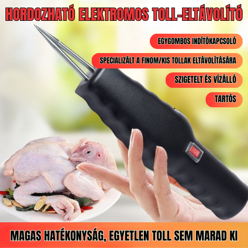 Hordozható és Kézi Tolltépő – Tartalmaz Töltőt