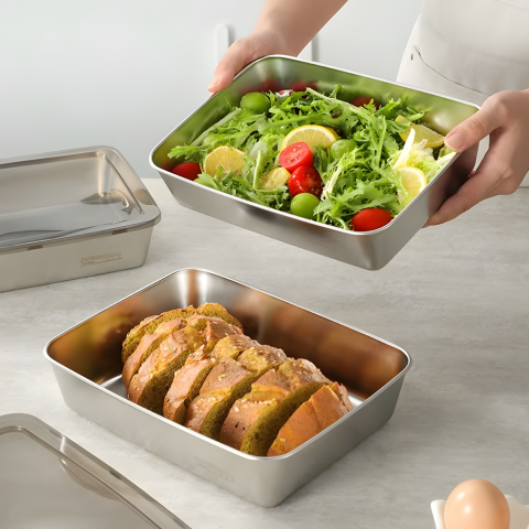304-es rozsdamentes acél ételtároló edény, amely akár 4 hétig frissen tartja az ételeket