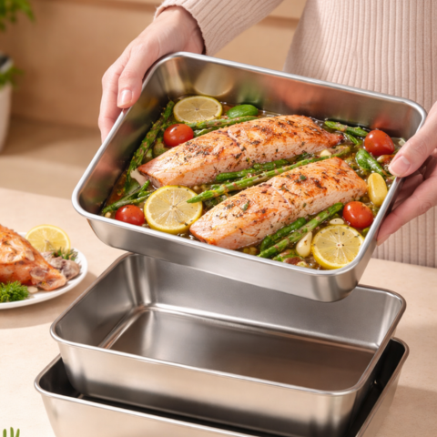 304-es rozsdamentes acél ételtároló edény, amely akár 4 hétig frissen tartja az ételeket