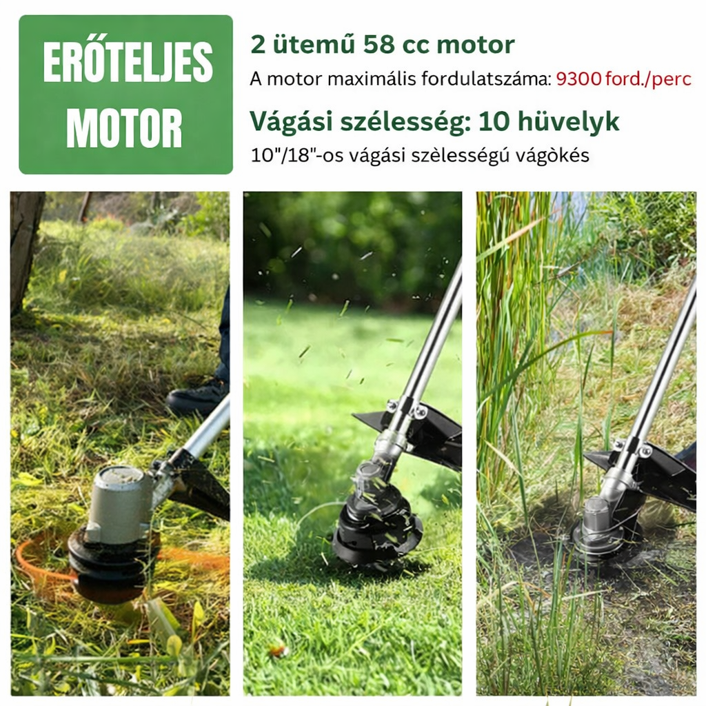 A Fűnyíró Fej 6 Összefont, Erős Acélhuzal Ággal Rendelkezik