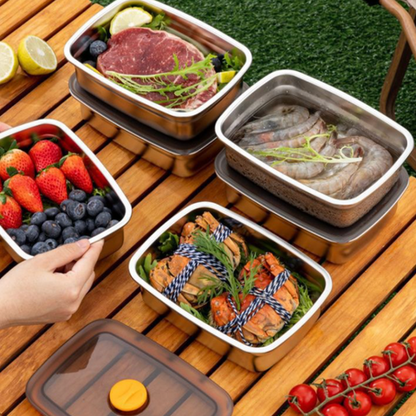 316-os acél élelmiszertároló + vákuum – 100%-ban garantált frissesség