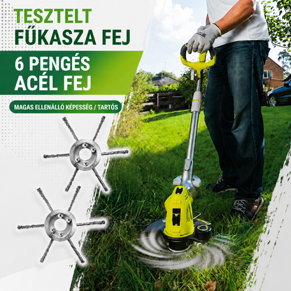 💥6 Rozsdamentes Acélszálas Vágófej — Minden Géptípussal Kompatibilis