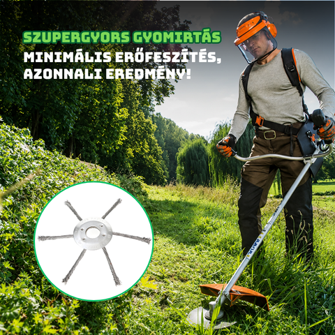 Univerzális, 6 szálas fonott acélkefe - Páratlan erő, minden terepet megtisztít