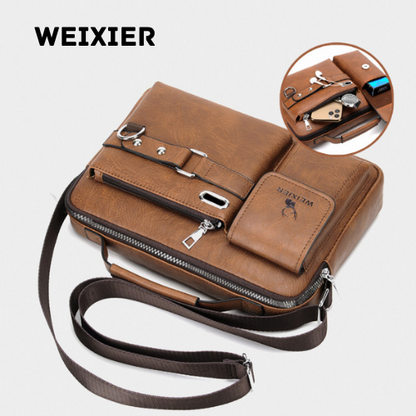 WEIXIER - Klasszikus Férfi Bőr Válltáska