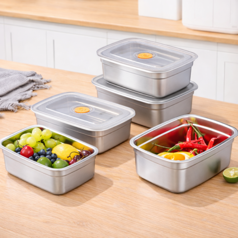 316-os acél élelmiszertároló + vákuum – 100%-ban garantált frissesség