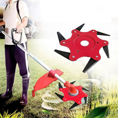 6 fogú fűnyíró penge készlet tartozékokkal – Erőteljes vágás, tartós és kopásálló