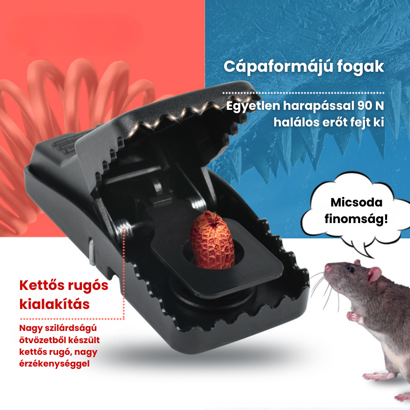 🐭 BestSeller™ – Patkányprés-Csapda – Masszív És Nagy Teherbírású Csapda