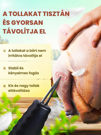 🇭🇺 Nagy teljesítményű hordozható baromfitoll-eltávolító gép gyors töltővel