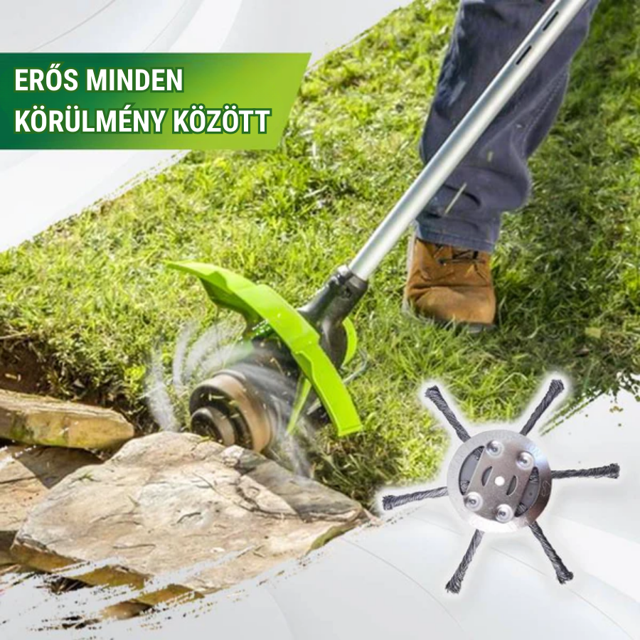 6 Fonott Acélpengés Fűnyíró Fej
