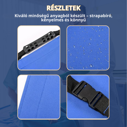 Betegmozgató alátét 6 megerősített fogantyúval, többfunkciós orvosi ágybetét idősek számára