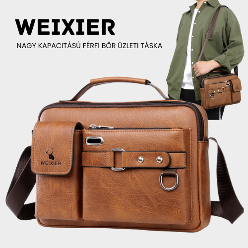 WEIXIER - Klasszikus Férfi Bőr Válltáska