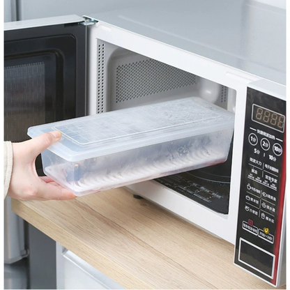 Foody™ ételtároló doboz – 1500ml, csepegtetőtálcás, légmentesen zárható