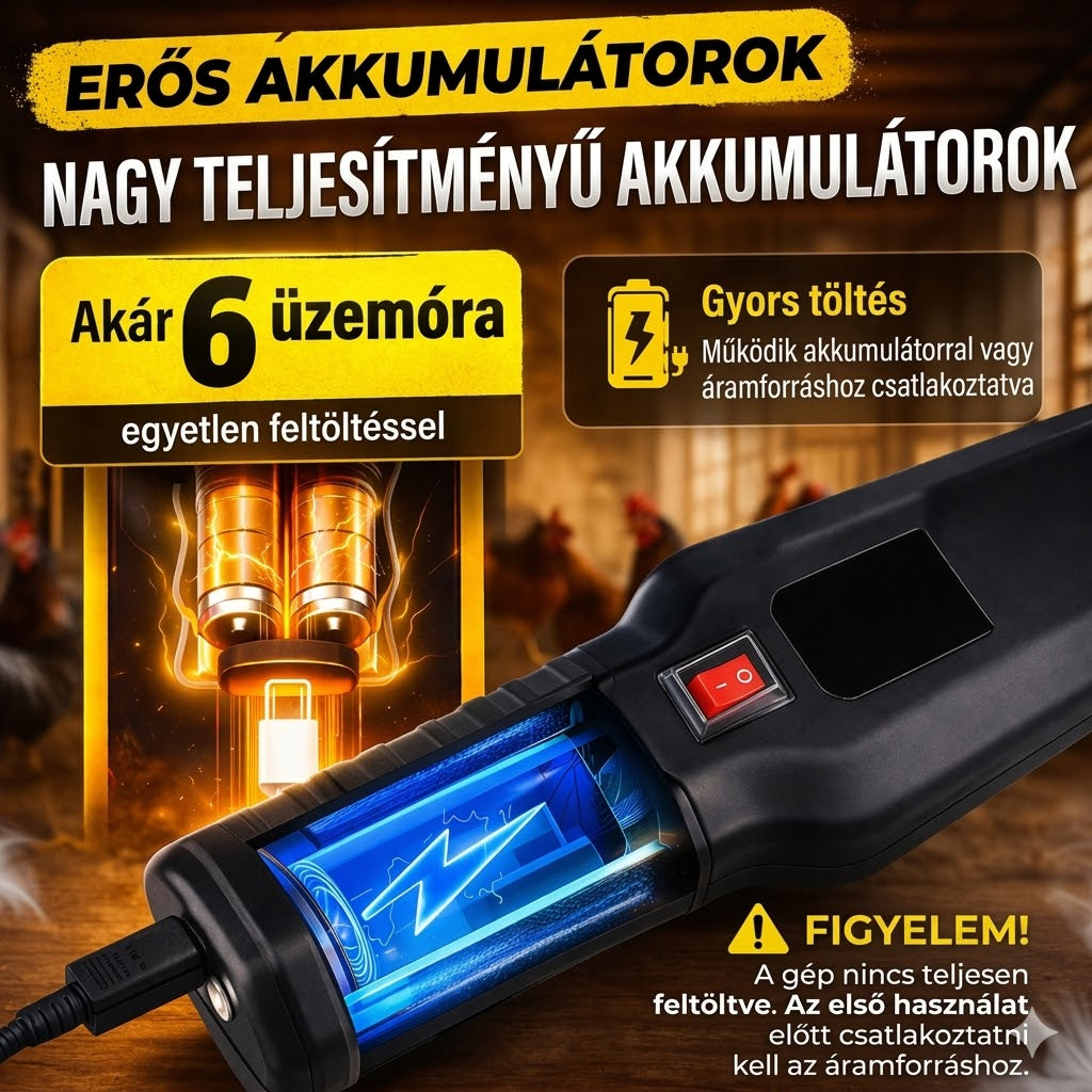 Elektromos tollfoszató – Tiszta csirke 60 másodperc alatt