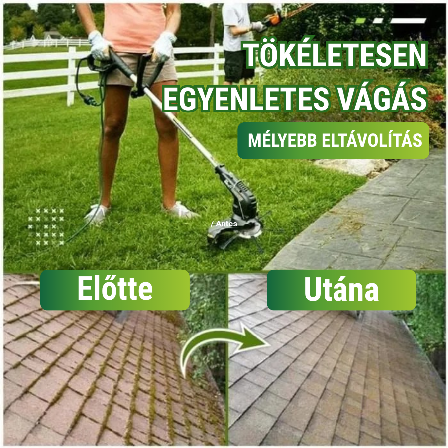 6 Fonott Acélpengés Fűnyíró Fej