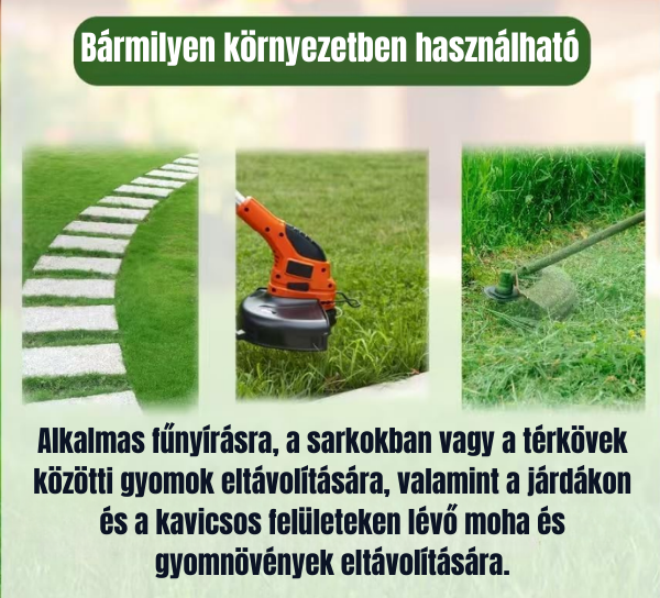 A vágófej 6 darab rozsdamentes acélból készült ággal rendelkezik