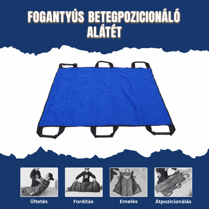 Betegmozgató alátét 6 megerősített fogantyúval – többfunkciós ápolási segédeszköz ágyban fekvő és idős betegek számára