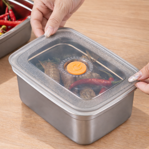 316-os acél élelmiszertároló + vákuum – 100%-ban garantált frissesség