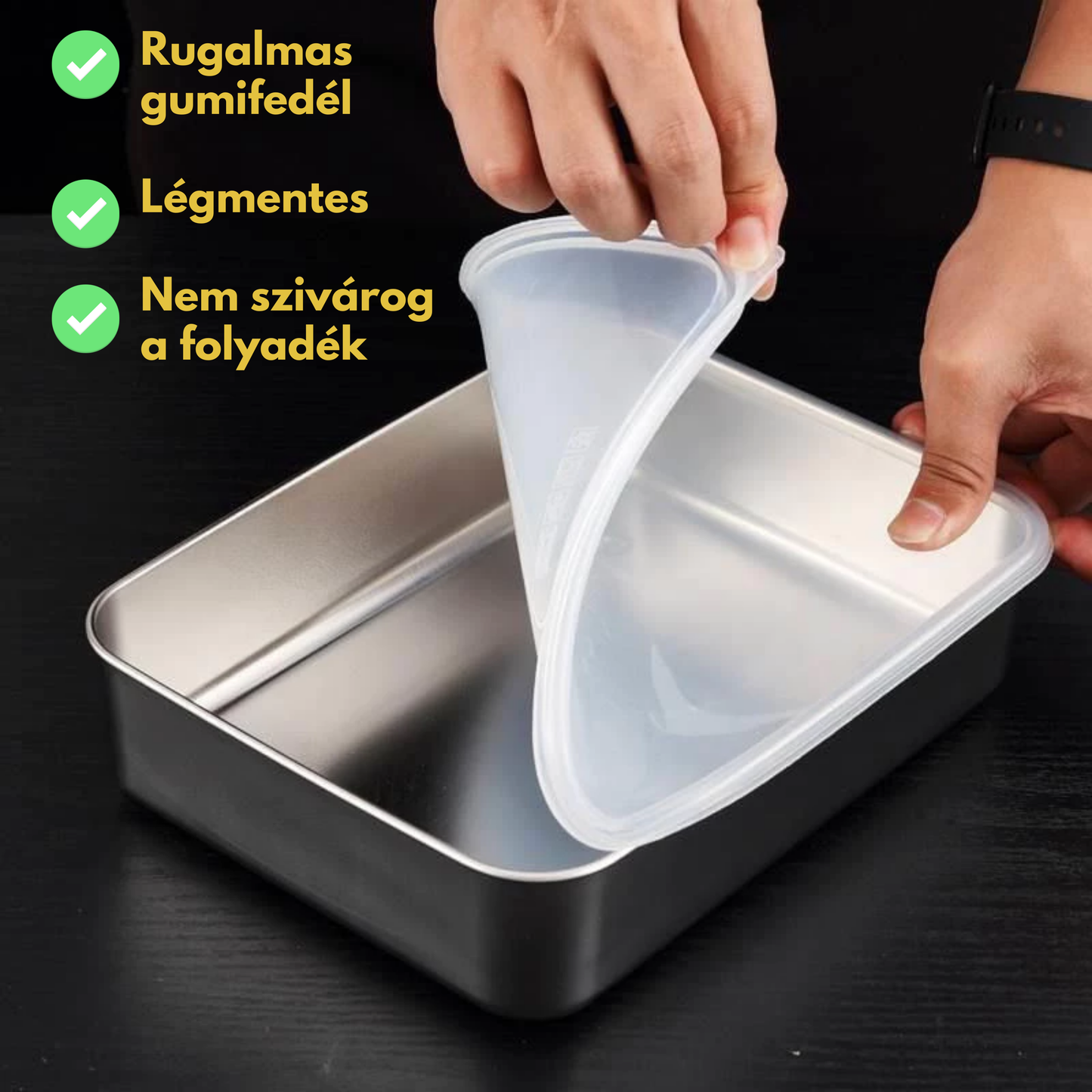 Élelmiszertartó 304-es rozsdamentes acélból – Hosszabb frissesség és maximális biztonság