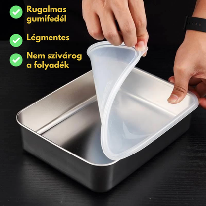 Élelmiszertartó 304-es rozsdamentes acélból – Hosszabb frissesség és maximális biztonság