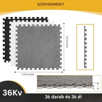 Gyerek padlómatrac – csúszásmentes, extra puha és könnyen tisztítható (300×300×10 mm)