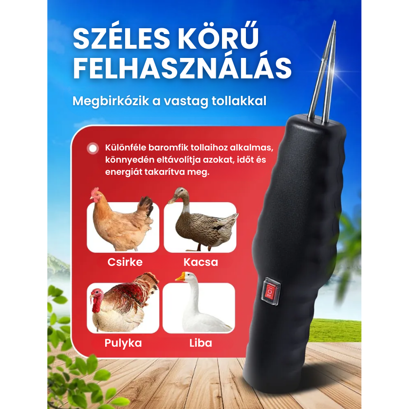🇭🇺 Nagy teljesítményű baromfi tollkopasztó gép