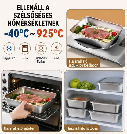 304-es rozsdamentes ételtároló – frissen, biztonságosan, szagok nélkül