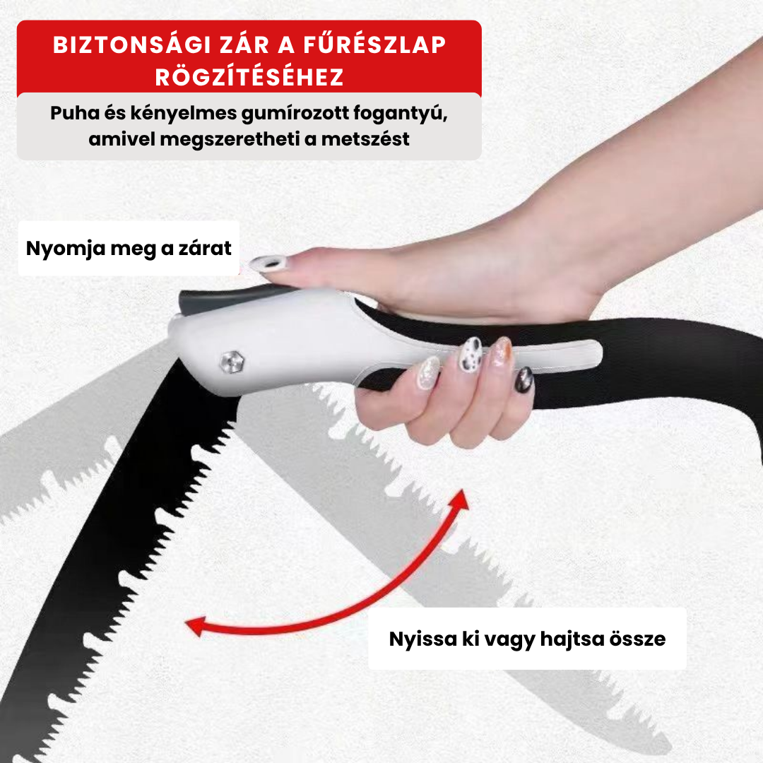 Összecsukható kézifűrész SK5 acélból