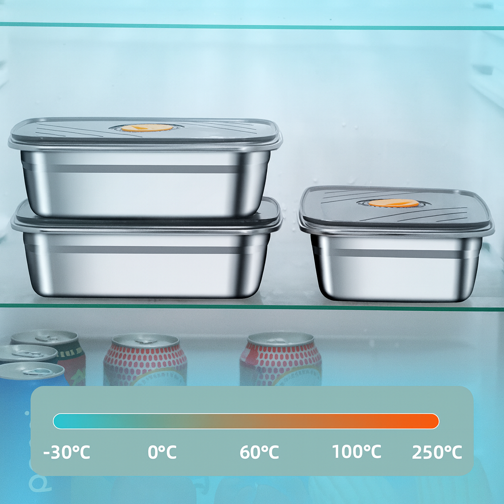 Antibakteriális 316-os rozsdamentes acél ételtároló – 1500 ml | 70% kedvezmény