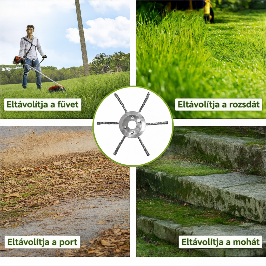 6 szálas sodrott acélhuzalos fűkasza vágófej