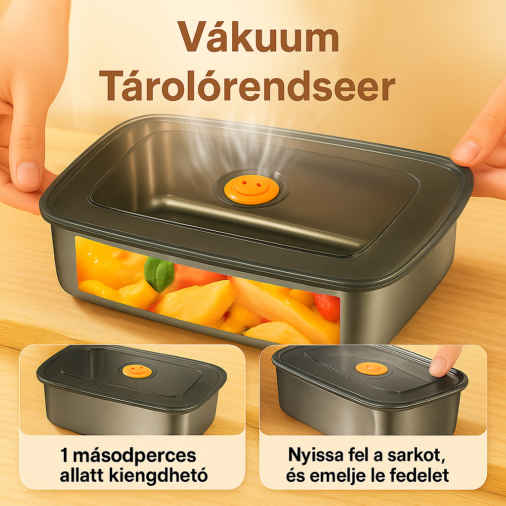 Antibakteriális 316-os rozsdamentes acél ételtároló – 1500 ml | 70% kedvezmény