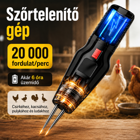 🐔 Elektromos tollfoszató – Tiszta csirke 60 másodperc alatt