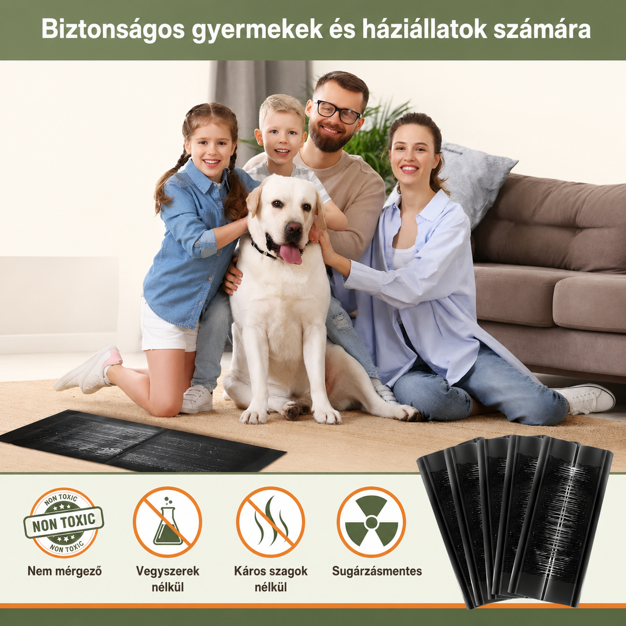 Professzionális ragasztós egércsapda – Akár 10 egér egy éjszaka | 120 cm, méreg nélkül