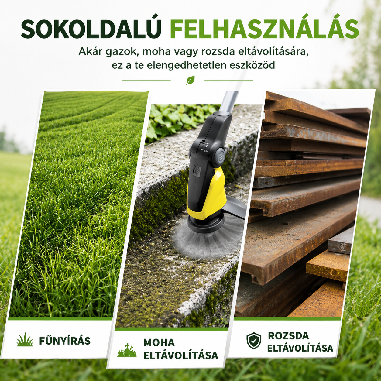 💪 6 fonott acélpengés fűnyíró fej — örökre búcsú a zsinórtól
