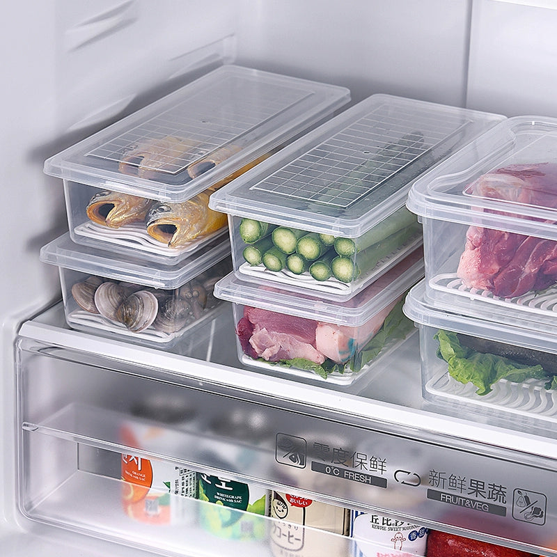 Foody™ ételtároló doboz – 1500ml, csepegtetőtálcás, légmentesen zárható