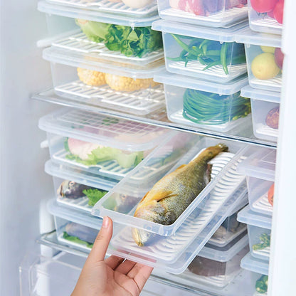 Foody™ ételtároló doboz – 1500ml, csepegtetőtálcás, légmentesen zárható