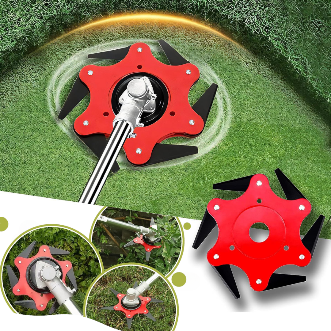 6 fogú fűnyíró penge készlet tartozékokkal – Erőteljes vágás, tartós és kopásálló