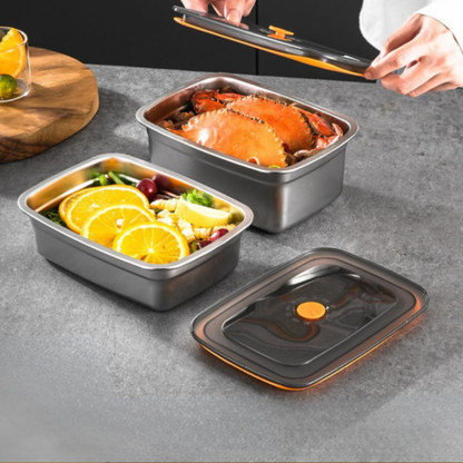 316-os acél élelmiszertároló + vákuum – 100%-ban garantált frissesség