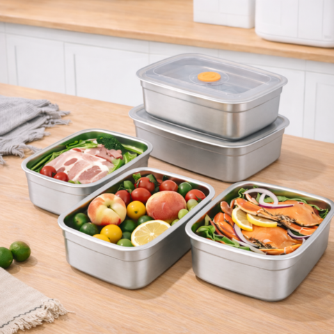316-os acél élelmiszertároló + vákuum – 100%-ban garantált frissesség