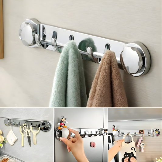 🎁 (4+2 ingyen)  5 akasztós rozsdamentes acéltartók, kényelmesek és akár 20 kg-ot is elbírnak