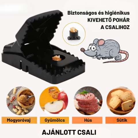 Egércsapda - Nagy szilárdságú csapda - Akár 10 évig is használható
