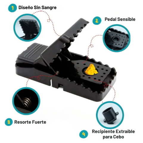 Egércsapda - Nagy szilárdságú csapda - Akár 10 évig is használható