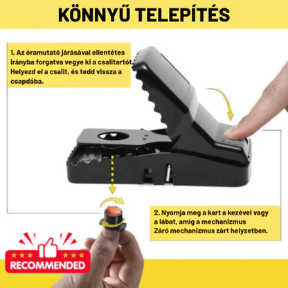 Egércsapda - Nagy szilárdságú csapda - Akár 10 évig is használható